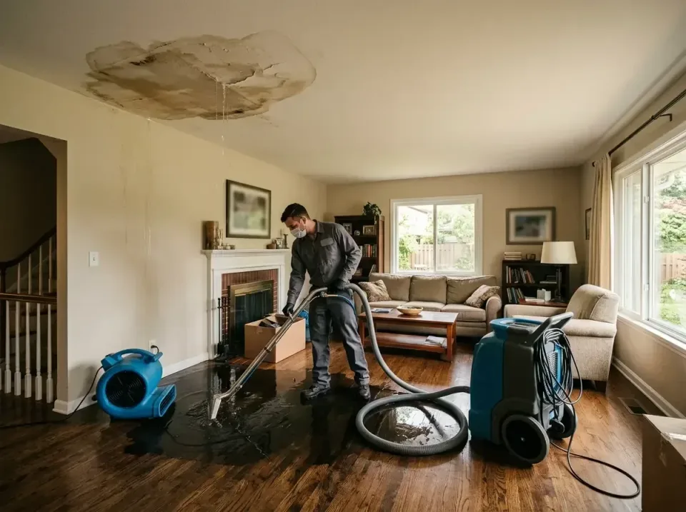 attic-pipe-burst-ceiling-drip-008 — frequently asked questions, Water Damage Restoration & Carpet Care in Calverton, MD